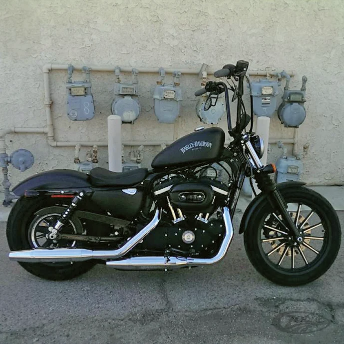 Burly narrow 14" apehanger black Harley-Davidson