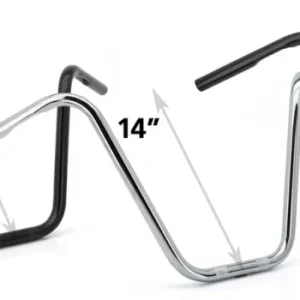 Burly narrow 12" apehanger verchroomd Harley-Davidson
