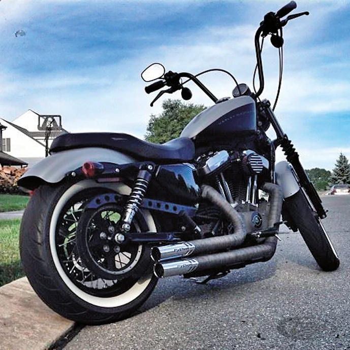 Burly slank 12" apehanger black Harley-Davidson