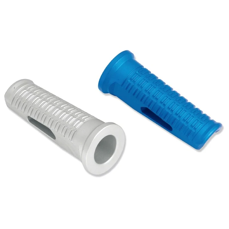 Juego apoyos estribera aluminio. Rojo met Garantie