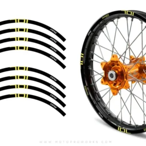 Rim Stripes - "POWER 701" Husqvarna (black) - 17/17" - EFFEN