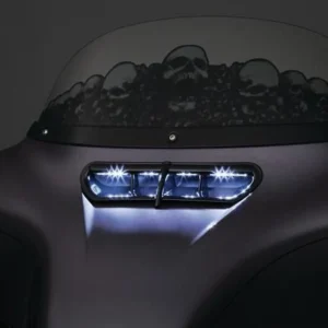 Zwaar Weer Fairing Vent Accent Light Verchroomd LED Harley-Davidson