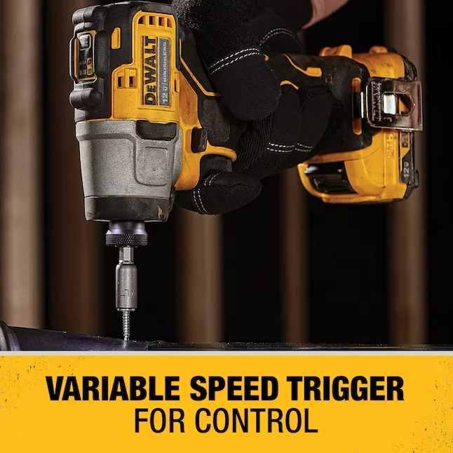 DEWALT XTREME 12-volt Max 1/4- Brushless Accu Impact Driver (2-Batteries Included, Charger Included and Soft Bag included)