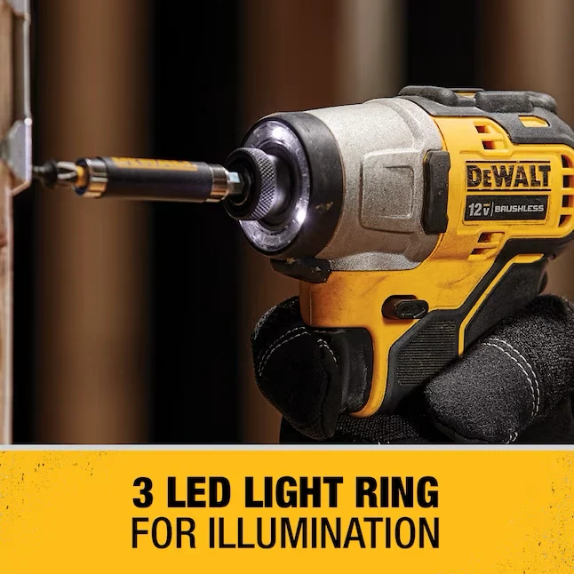 DEWALT XTREME 12-volt Max 1/4- Brushless Accu Impact Driver (2-Batteries Included, Charger Included and Soft Bag included)