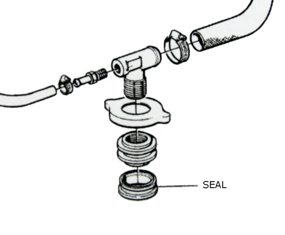 Volvo Penta D2-55 Heat Exchanger Cap Sealing Ring (1543751)