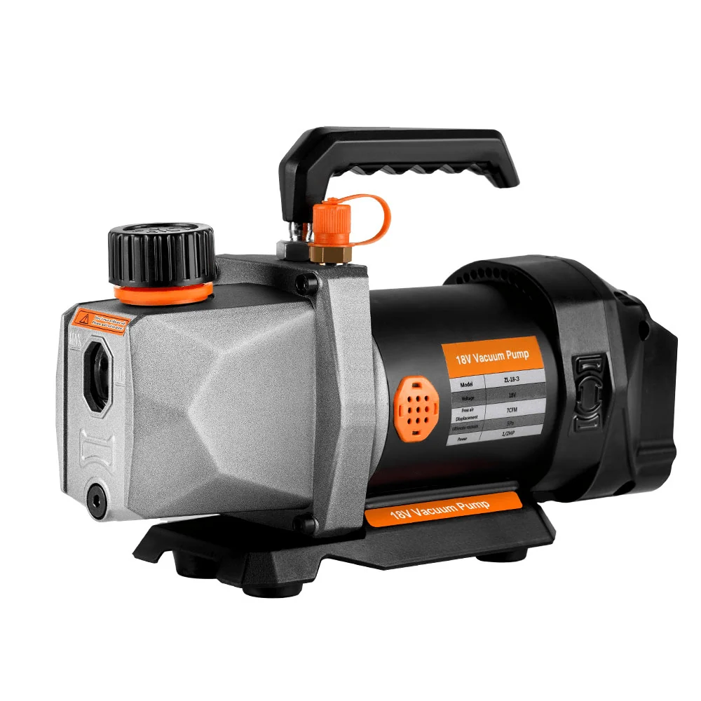 ONEVAN 7CFM 5PA Refrigerant Vacuum Pump Car Household Air Conditioning | Makita 18V Battery met Draagkoffer