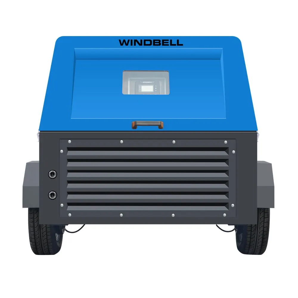 Windbell WGD125 125 CFM 35 HP Trailer Air Compressor