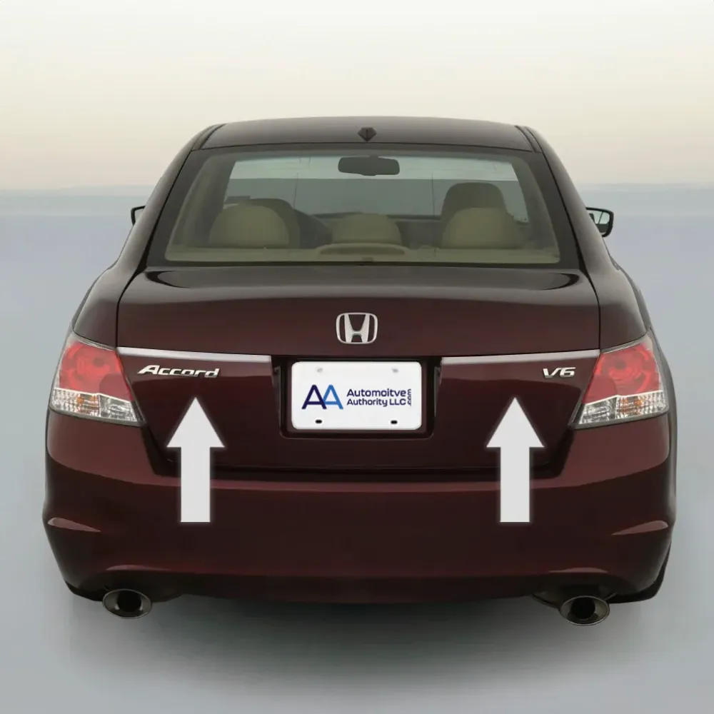 Chrome Rear Trunk Trim Molding Stripe Kit Honda Accord