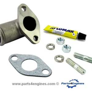 Perkins 4.107 Exhaust Elbow Water Inlet Kit roestvrij staal Steel)