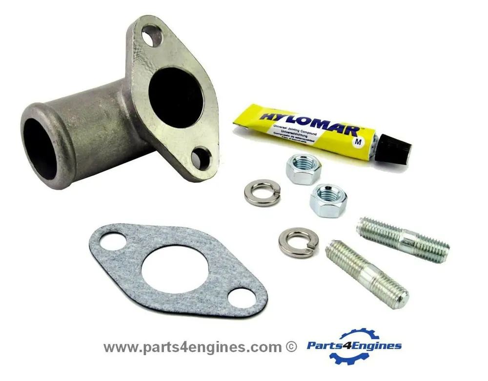 Perkins 4.107 Exhaust Elbow Water Inlet Kit (Stainless Staal