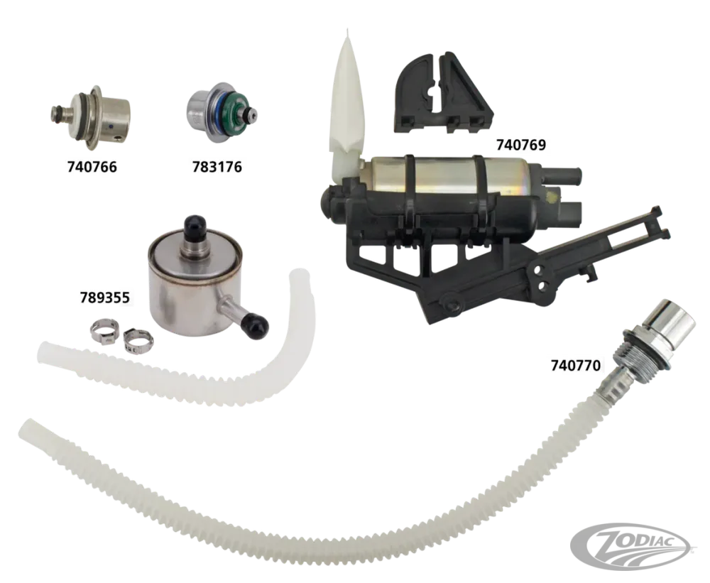 Fuel Filter kit w/clamps, O-ring & Hose Harley-Davidson