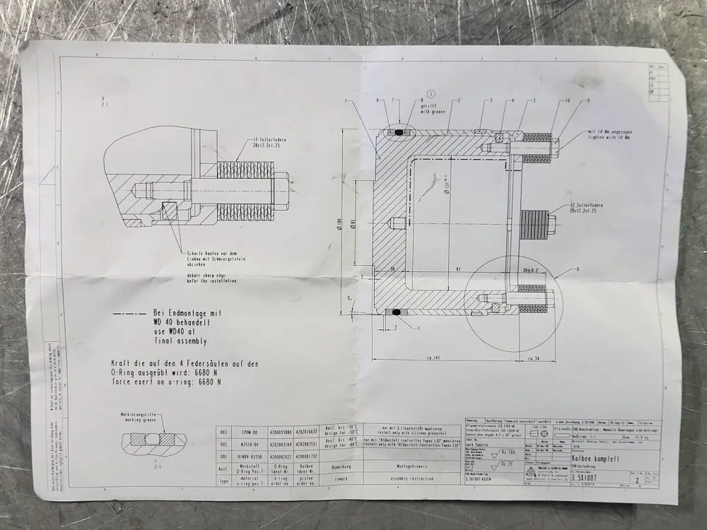 O-Ring Order No. 4270020443 (Box 7)