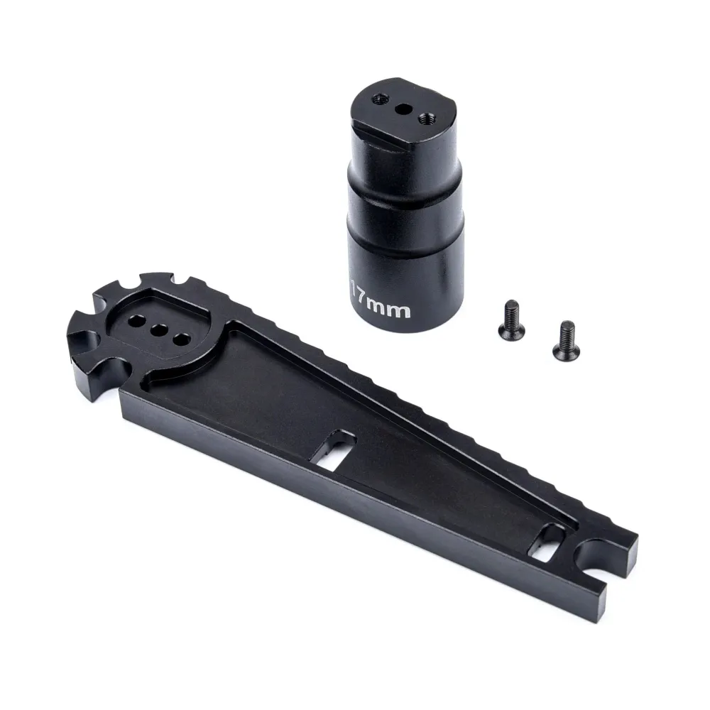 Multifunction 17mm 8mm HEX Nuts Installation Tool Vehicle Height adjustment wrench Screw length measurement RC Car