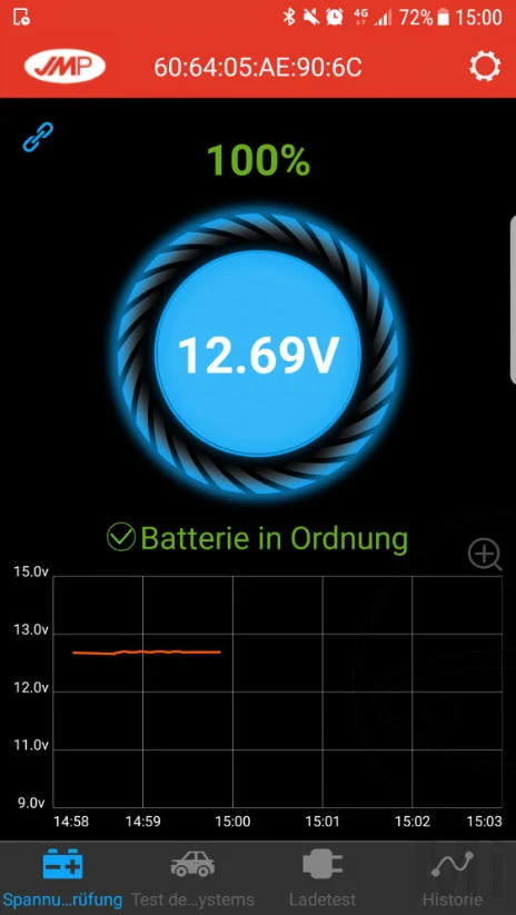 Indicador Estado Bateria JMP Lithium Smartphone Battery Status Monitor Bluetooth
