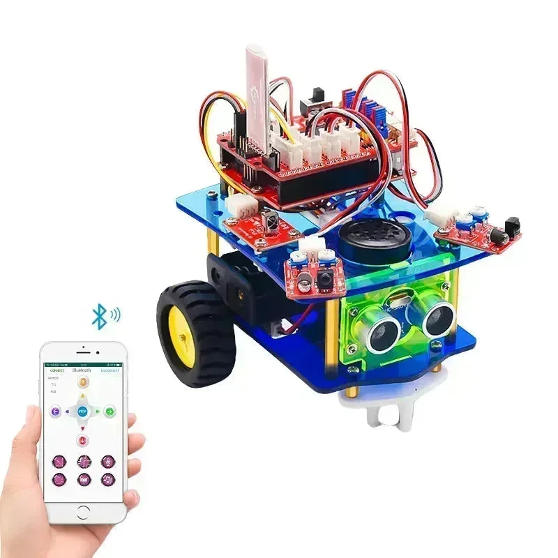 KeyeStudio Werkplekmodel Mini Bluetooth Smart Robot Car Kit V3.0