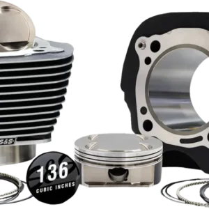 Kit Big Bore 132/136" Granito Negro H/Iluminado Para Harley Davidsn M8 17-UP