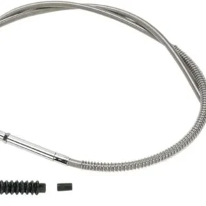 Stainless Braided Clutch Cable Stainless Staalsoort Clear Coated 51" Harley-Davidson