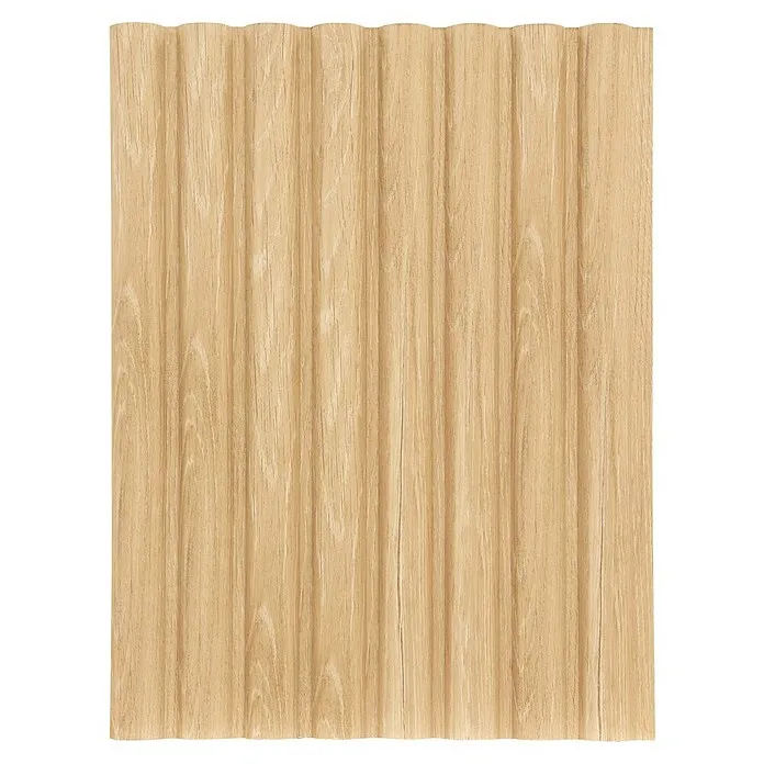 CanDo Akoestische panelen Decowall Acoustic Curve - l x b: 260 x 30 cm, Hoogte: 1,9 cm, Natuur eiken