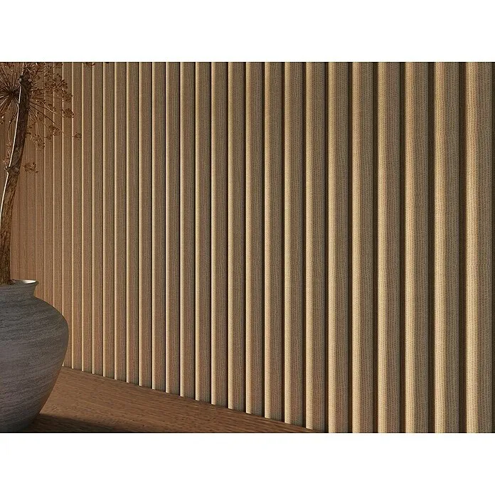 CanDo Akoestische panelen Decowall Acoustic Zand - l x b: 260 x 30 cm, Hoogte: 1,9 cm, Zand