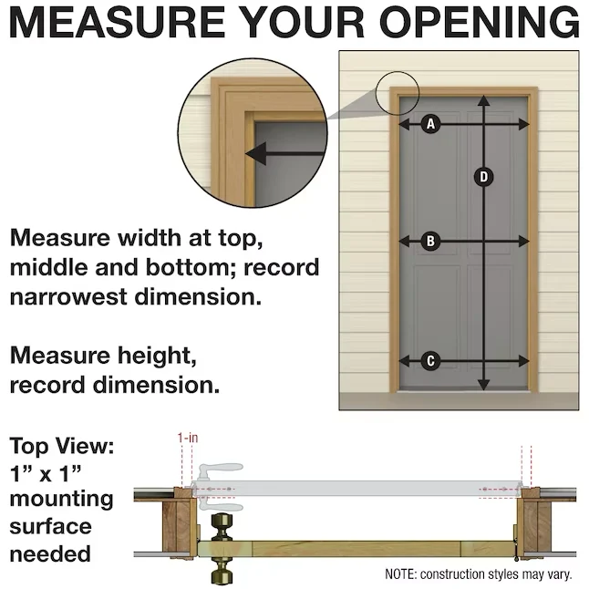 LARSON Southport 36- x 81- Cappuccino Mid-view Self-storing Aluminum Storm Door Brown Handle