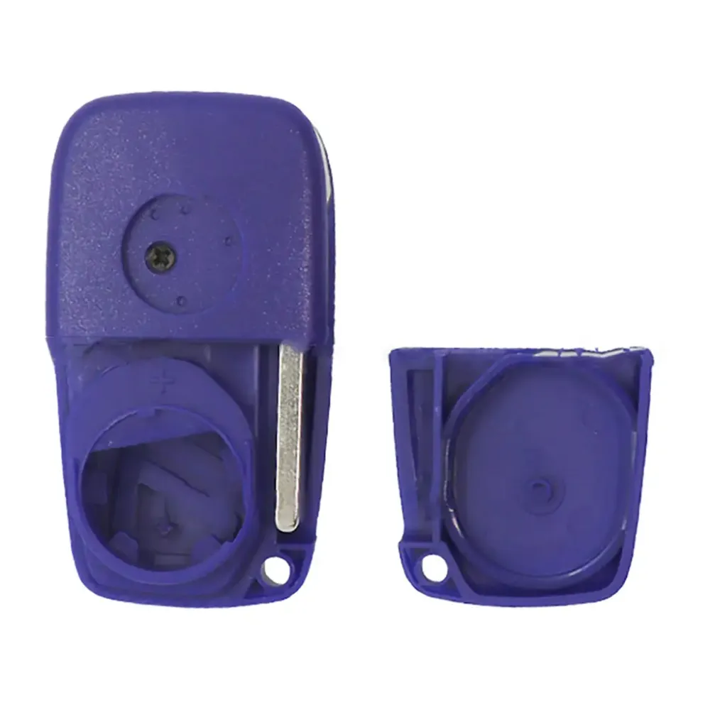 Folding Remote Control Shell 3 Buttons Fiat / Iveco / Peugeot - Sip22 Profile Zeeblauw