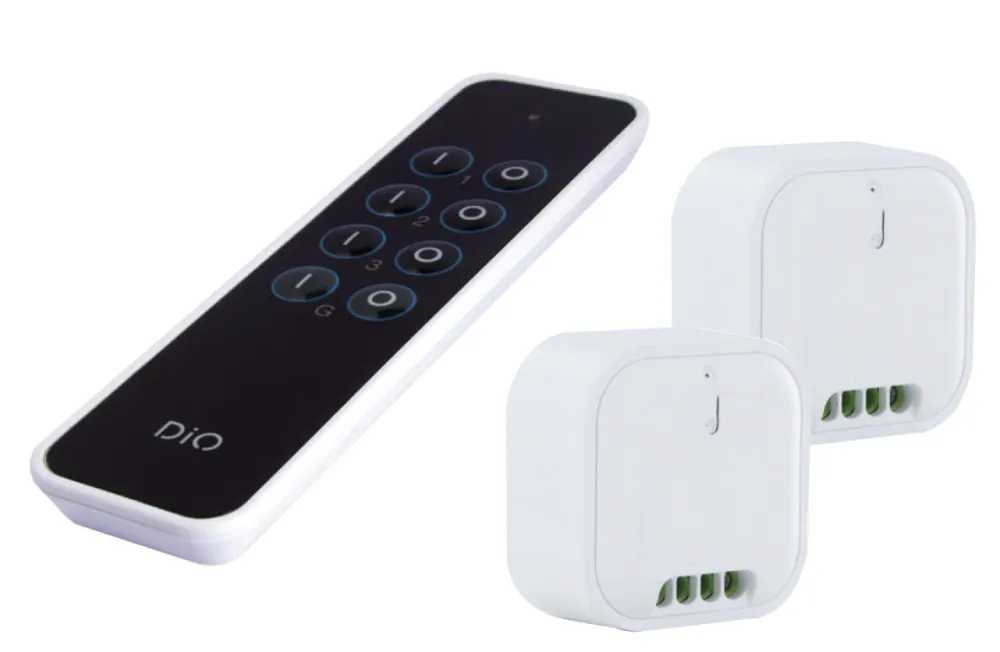 Set 2 dimmer modules shutters + 3-channel remote control