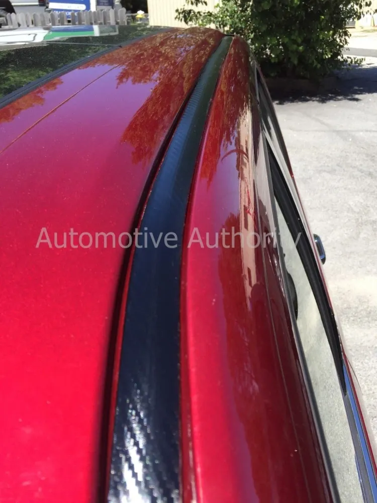 2003-2006 GMC Sierra Black Koolstof Fiber Roof Top Trim Molding Kit