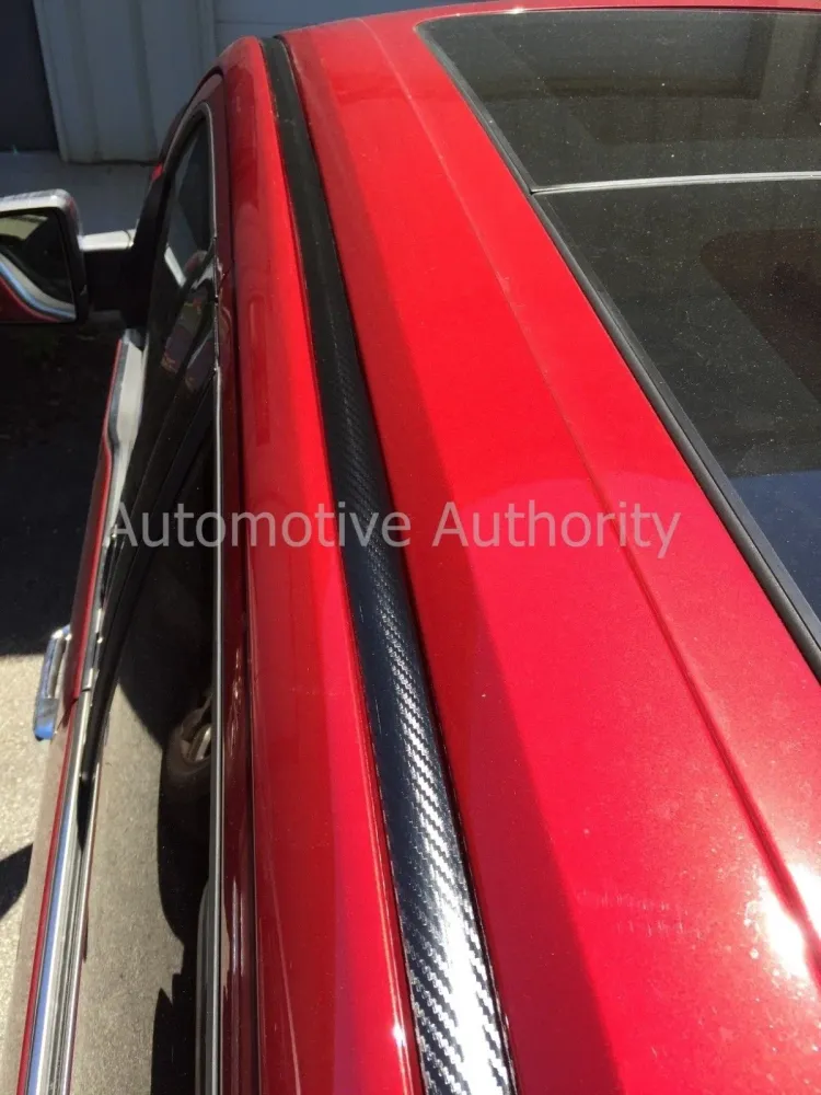 2003-2006 GMC Sierra Black Koolstof Fiber Roof Top Trim Molding Kit