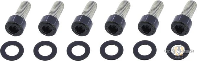 Exhaust Screw Kits Gloss Koolzwart Powder Coated Harley-Davidson