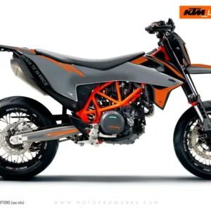 KTM GRAPHICS - "Trac" (grey/orange)