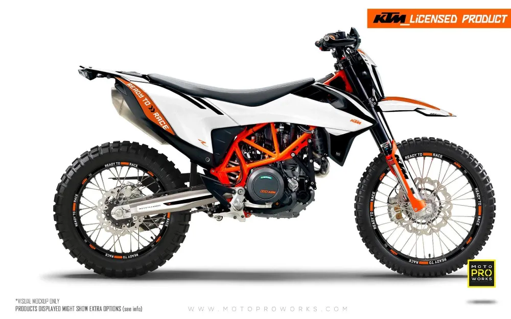 KTM GRAPHICS - "Trac" sneeuwwit