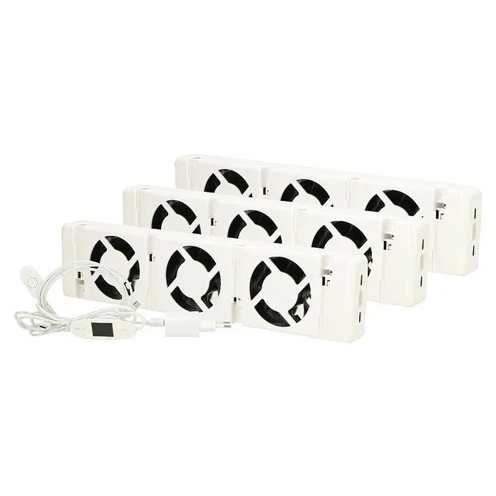 Livn Radiatorventilator Trio set - Wit