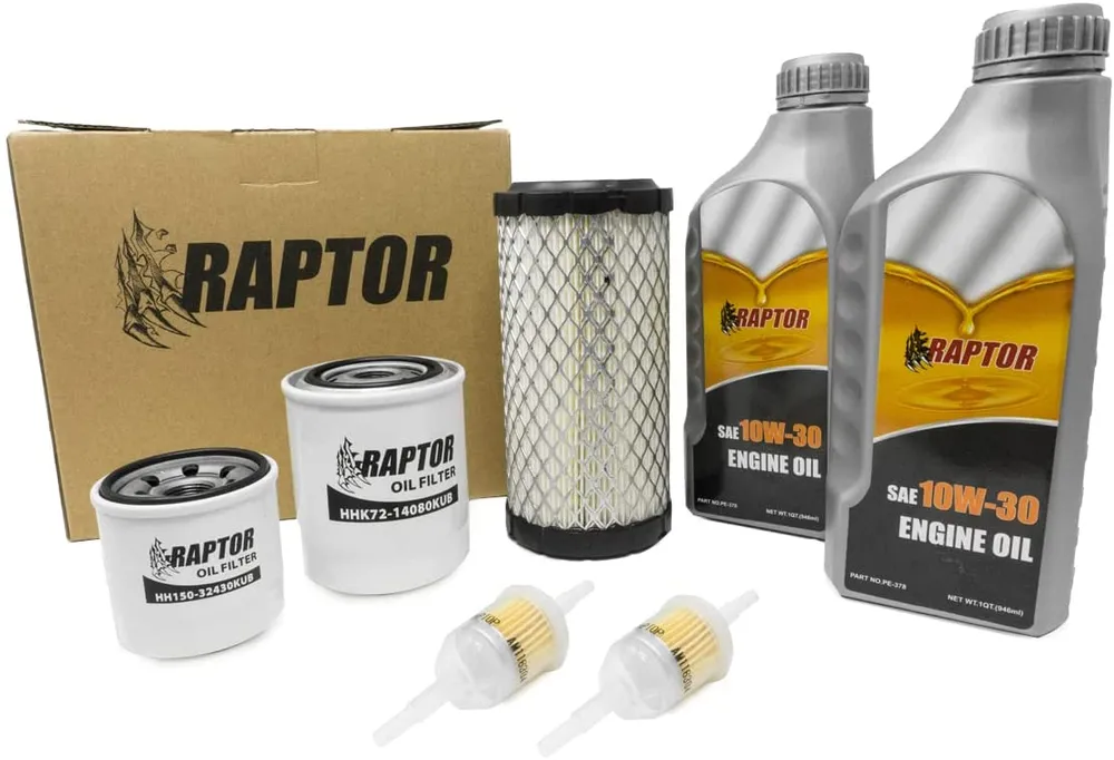 Raptor Maintenance Kit Kubota BX24 BX25 BX23S BX1500 BX1800 BX1830 BX1850 BX1860