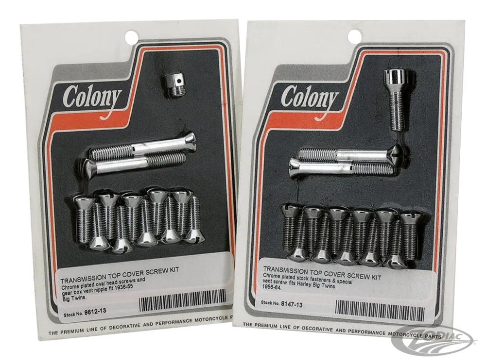 Trans top cover screw kit BT36-55 Chr Harley-Davidson