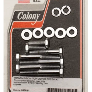 Trans top cover screw kit BT79-85 Verchroomd Harley-Davidson
