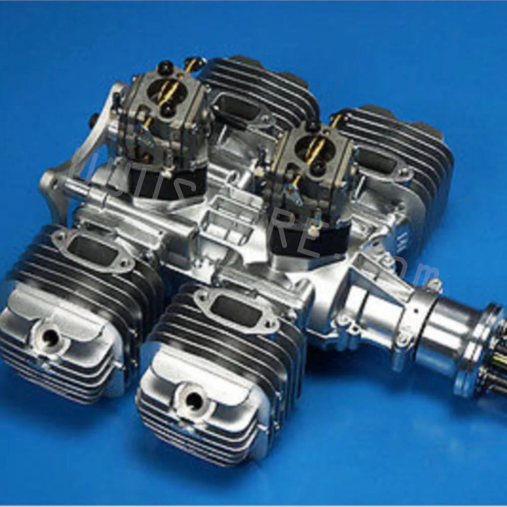 DLE 220CC DLE222 Gasoline Engine W/Electronic Igniton &Muffler RC Airplane 4.8V-8.4V Newest Version