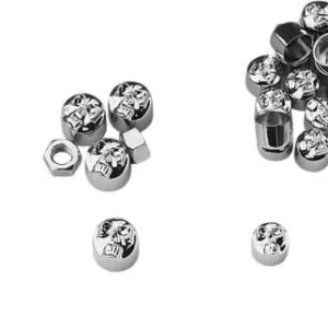 Dome Lifter Block Bolt Cover Set Chroom Harley-Davidson