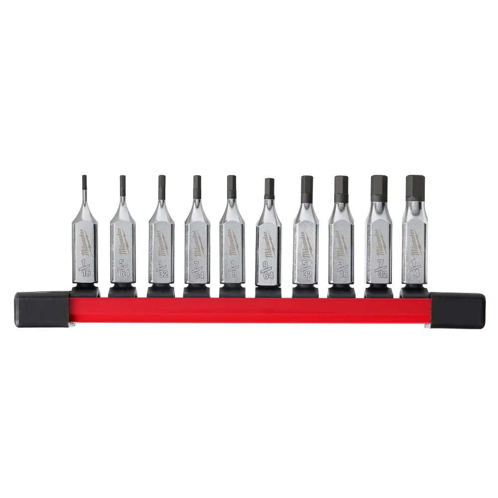 MILWAUKEE 10 PC. 1/4" Drive Hex Bit Socket Set - SAE