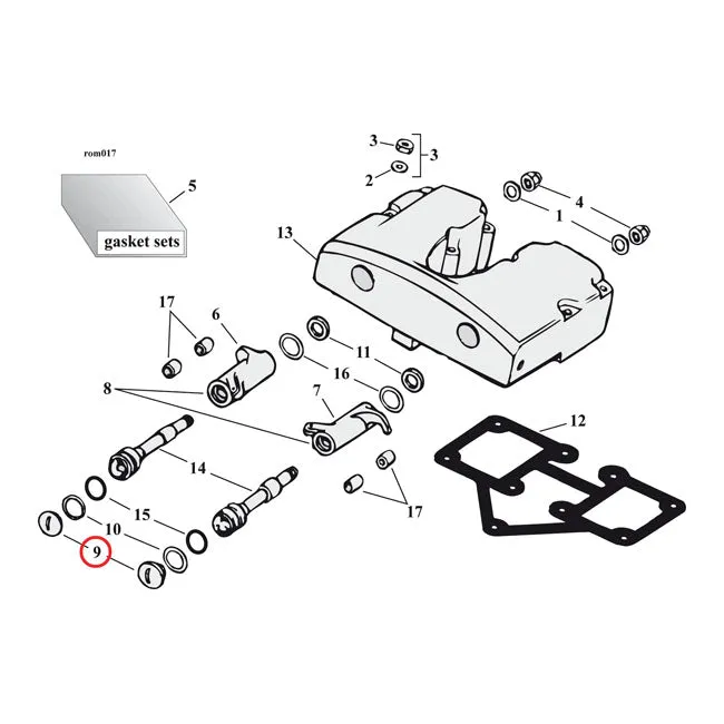 Gw, Rocker Shaft End Plug Kit, Acorn Harley-Davidson