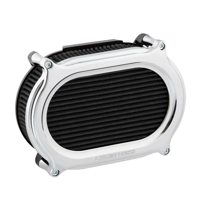 Arlen Ness, Kit De Filtro De Aire Stage II Oval Upgrade Cromo Para Harley Davidson compatible met Opel Astra