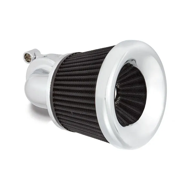 Arlen Ness, Kit De Limpiador De Aire De 90° De Velocidad M8. Cromo Para Harley Davidson met afdichtingsrand