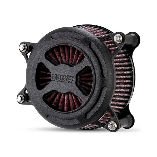 Brandstof- V&H, VO2 X Air Cleaner Kit. Wrinkle Koolzwart Harley Davidson