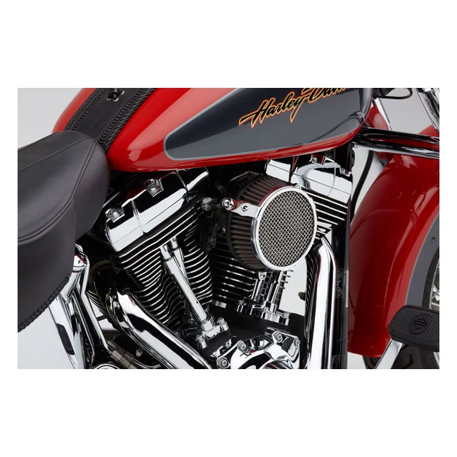 Cabin air Cobra, Kit Filtro De Aire Naked. Plano. Cromo Para Harley Davidson