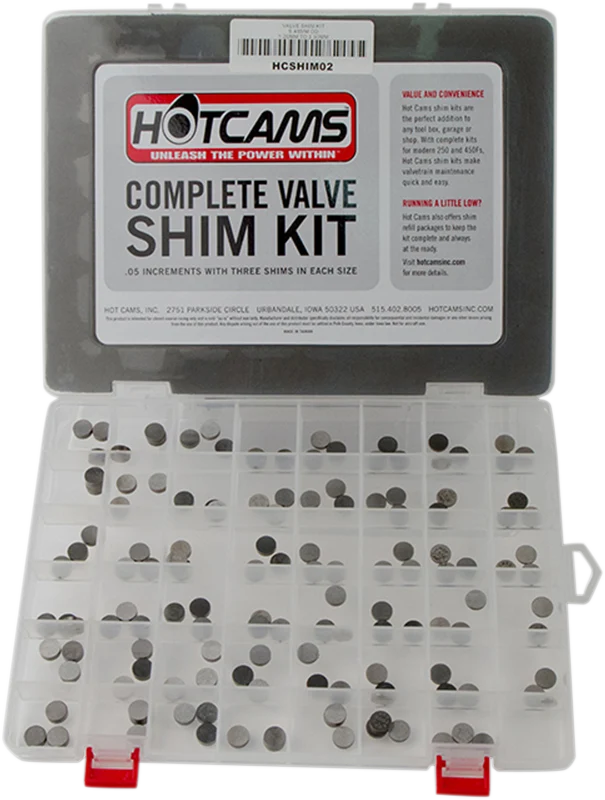 HOT CAMS VALVE SHIM KITS AND REFILL PACKAGES CAM SHIM KIT 9.48MM OD