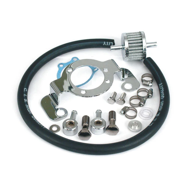 Kit De Soporte Adaptador Del Filtro De Aire. Cromo Para Harley-Davidson voor pollenallergie