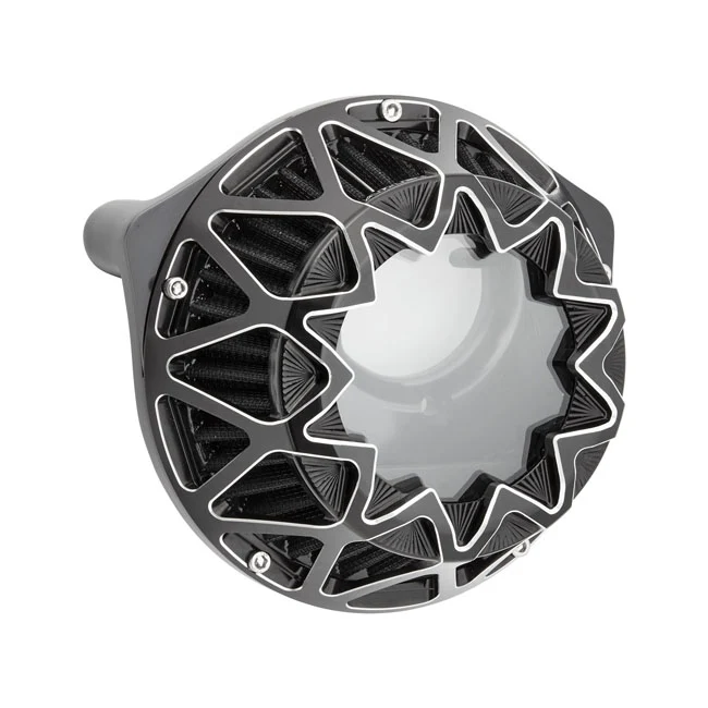 Premium Zware Dienst Arlen Ness, Kit De Filtro De Aire Crossfire. CM Negro Para Harley Davidson