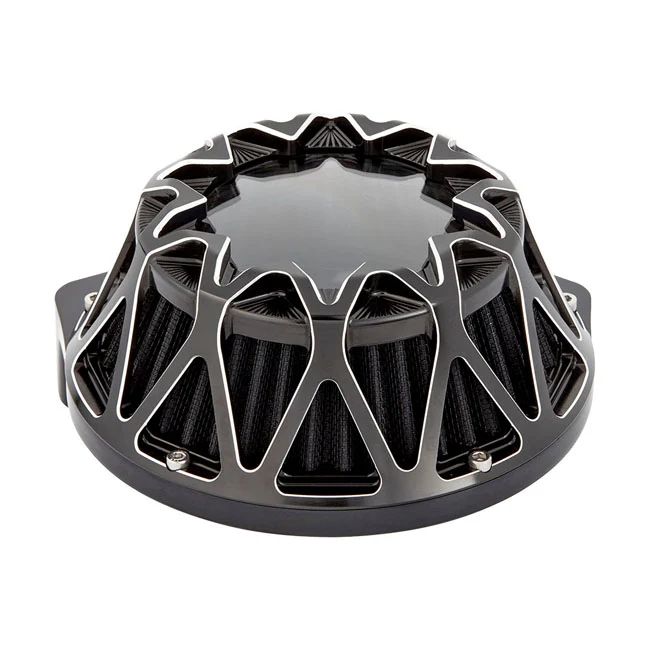 Premium Zware Dienst Arlen Ness, Kit De Filtro De Aire Crossfire. CM Negro Para Harley Davidson