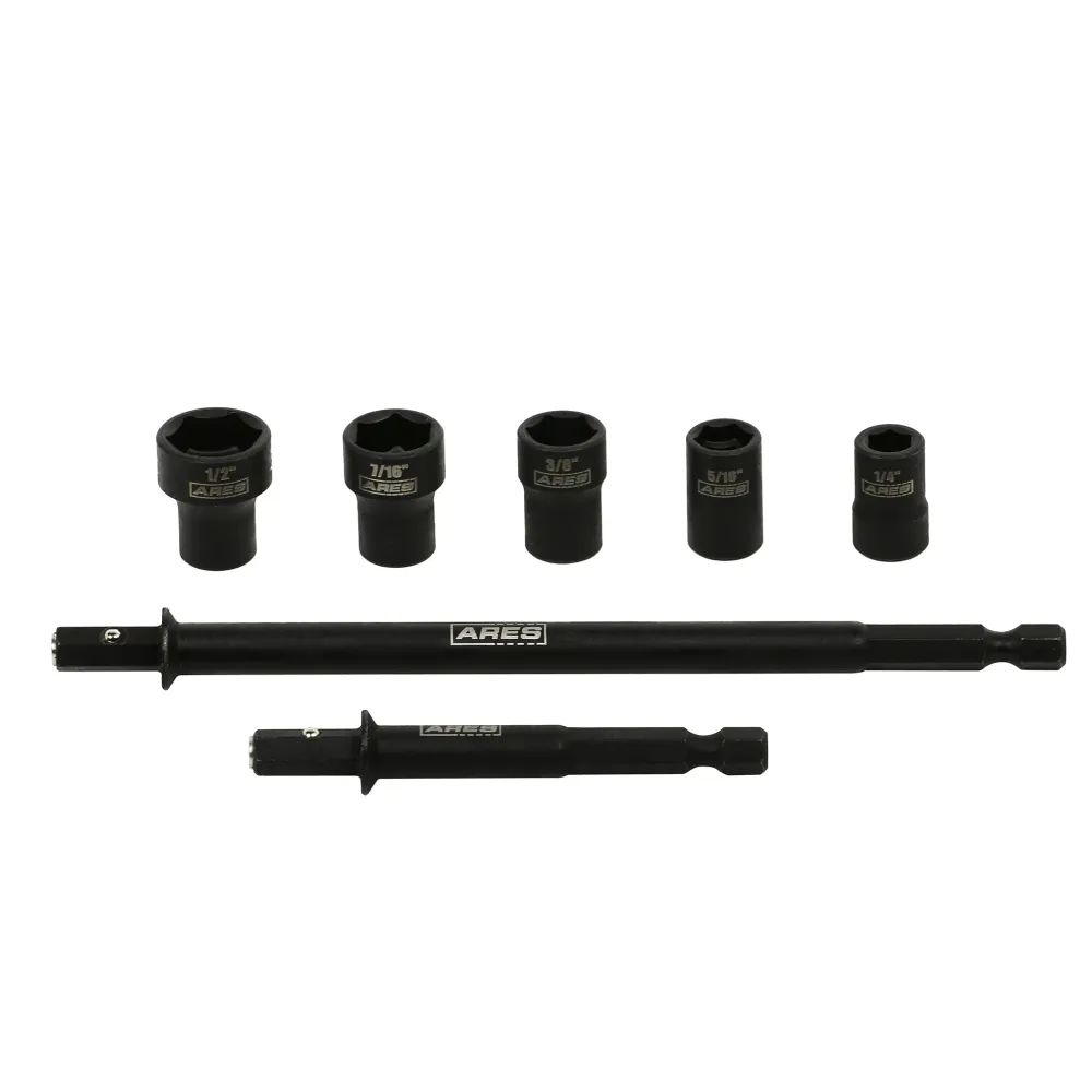 ARES 27086 – 7-Piece Master SAE Modulair Cleanable Nut Driver Set