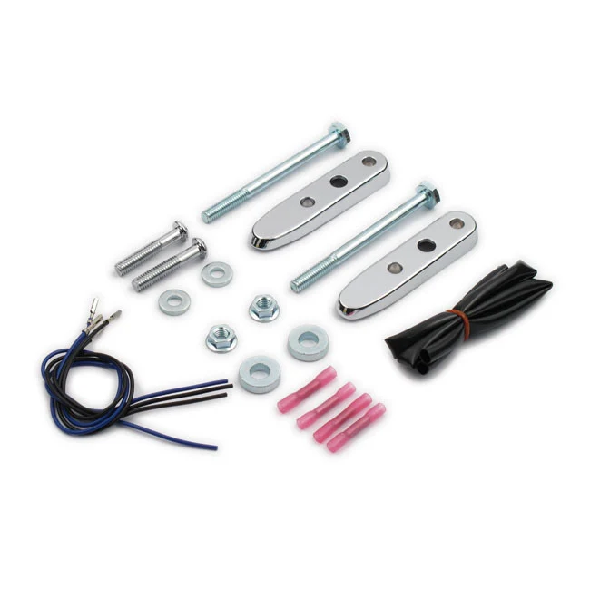 Kit De Reubicación De Las Luces De Giro Traseras. Cromado Para Harley Davidson