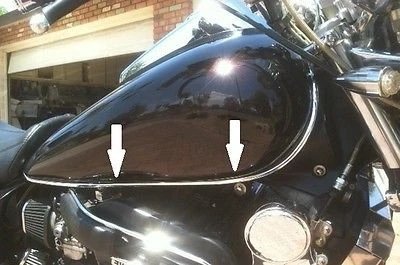 YAMAHA Chroom Trim Kit - Gas Tank, Fenders, Windshield, Saddlebags 10 ft